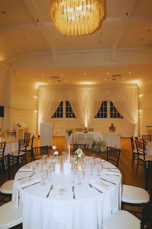 Stanley Park Teahouse candle lit bud vases