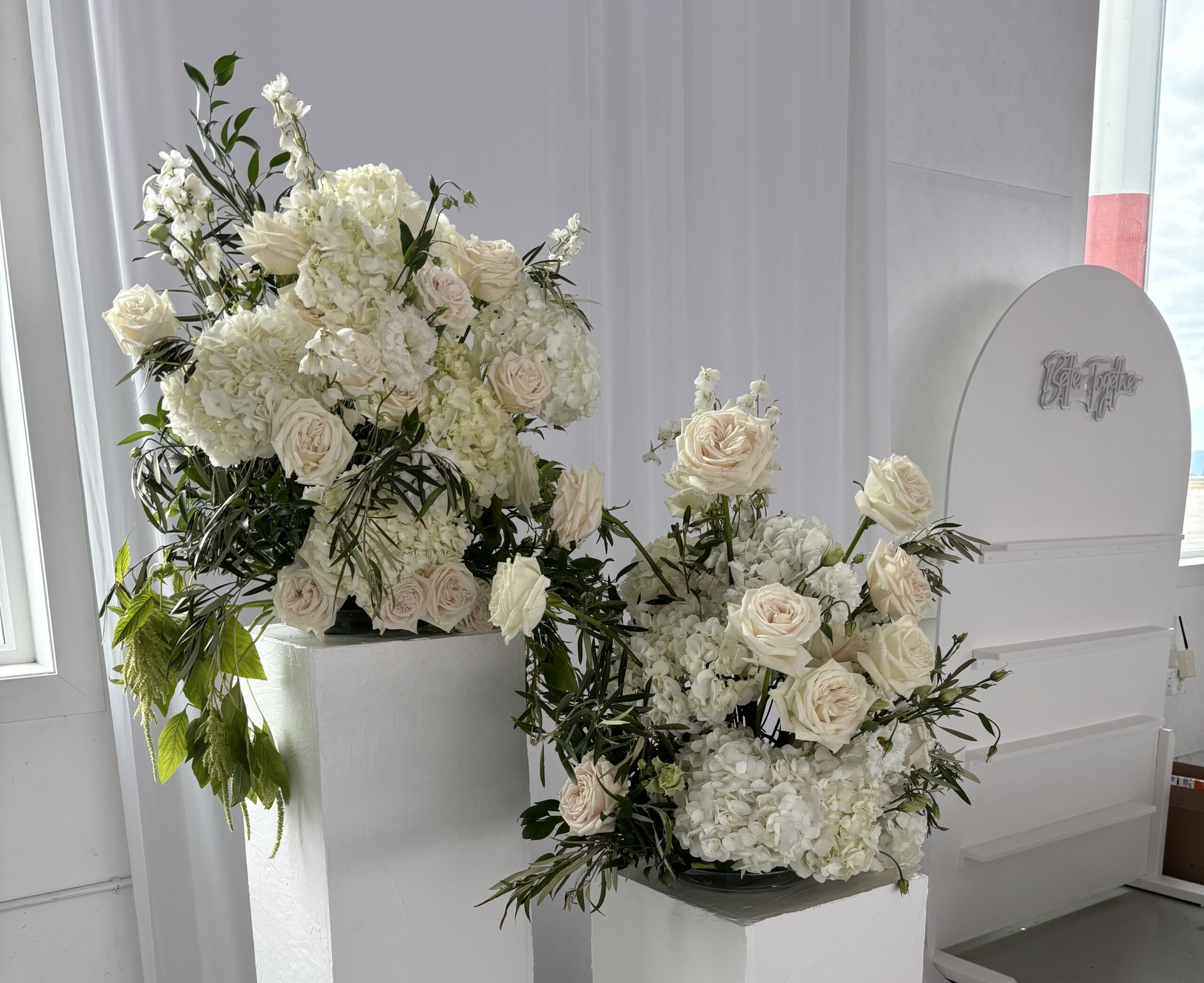 hydrangea ceremony flowers