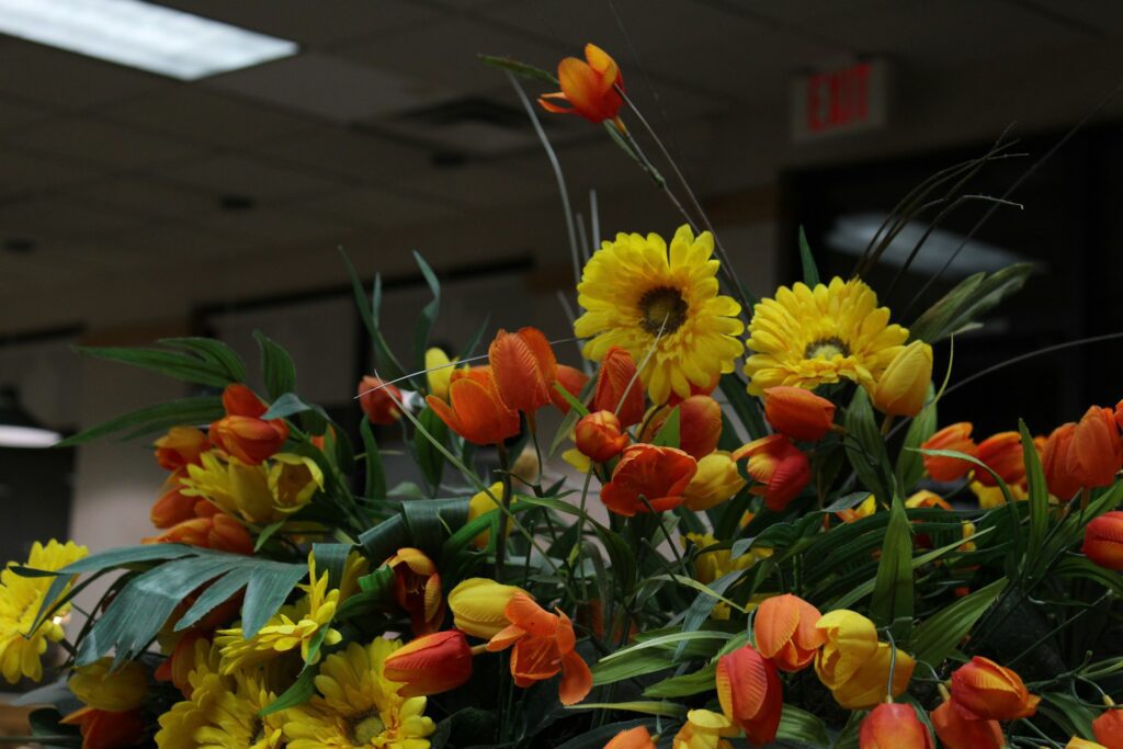 corporate flower arrangement