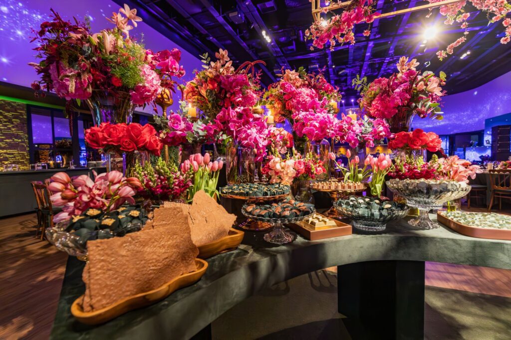 corporate event floral arrangement