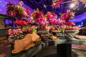 corporate event floral arrangement