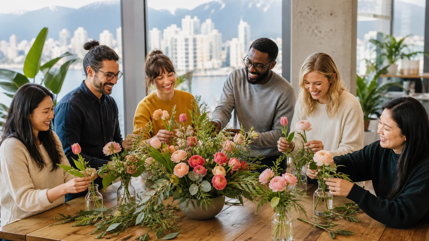 Reimagining Birthday Flowers in Vancouver for Shared Office Celebrations